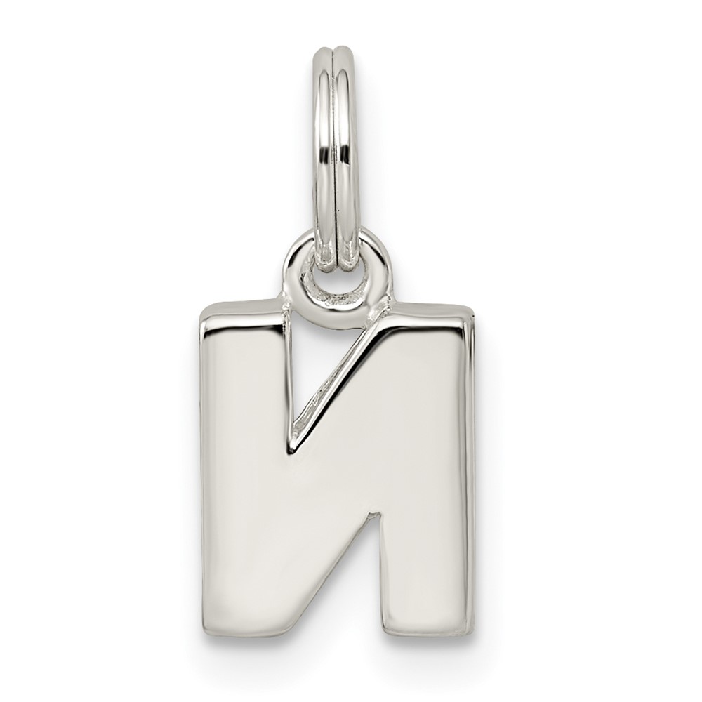 Sterling Silver Letter N Initial Charm (QC8460N)