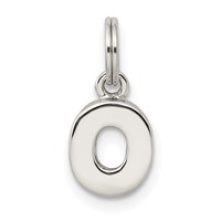 Sterling Silver Letter O Initial Charm view 1