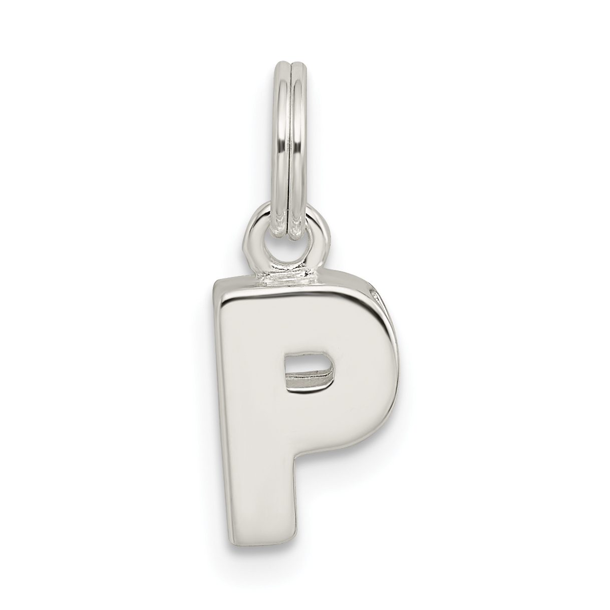 Sterling Silver Letter P Initial Charm (QC8460P)