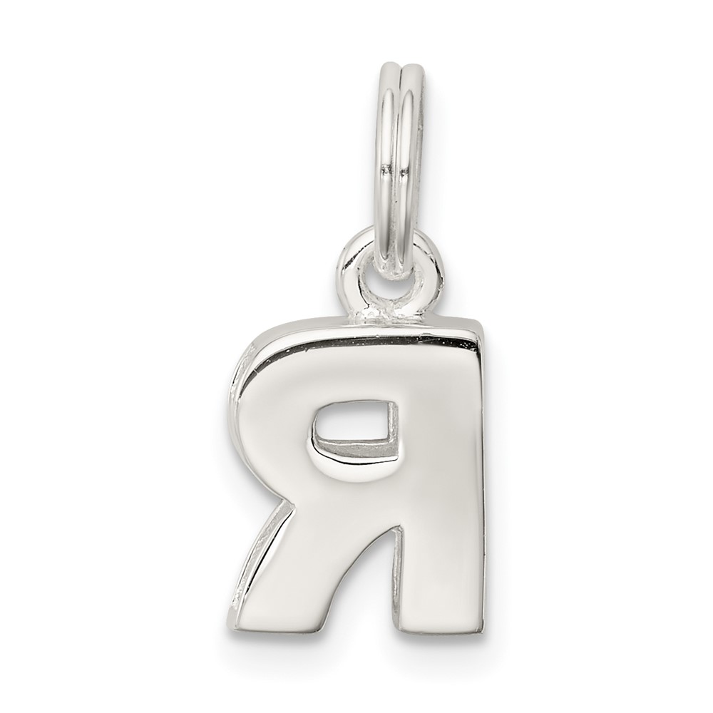 Sterling Silver Letter R Initial Charm (QC8460R)