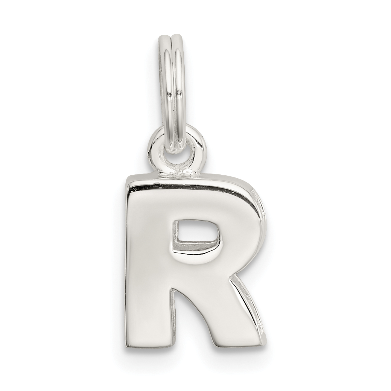 Sterling Silver Letter R Initial Charm (QC8460R)