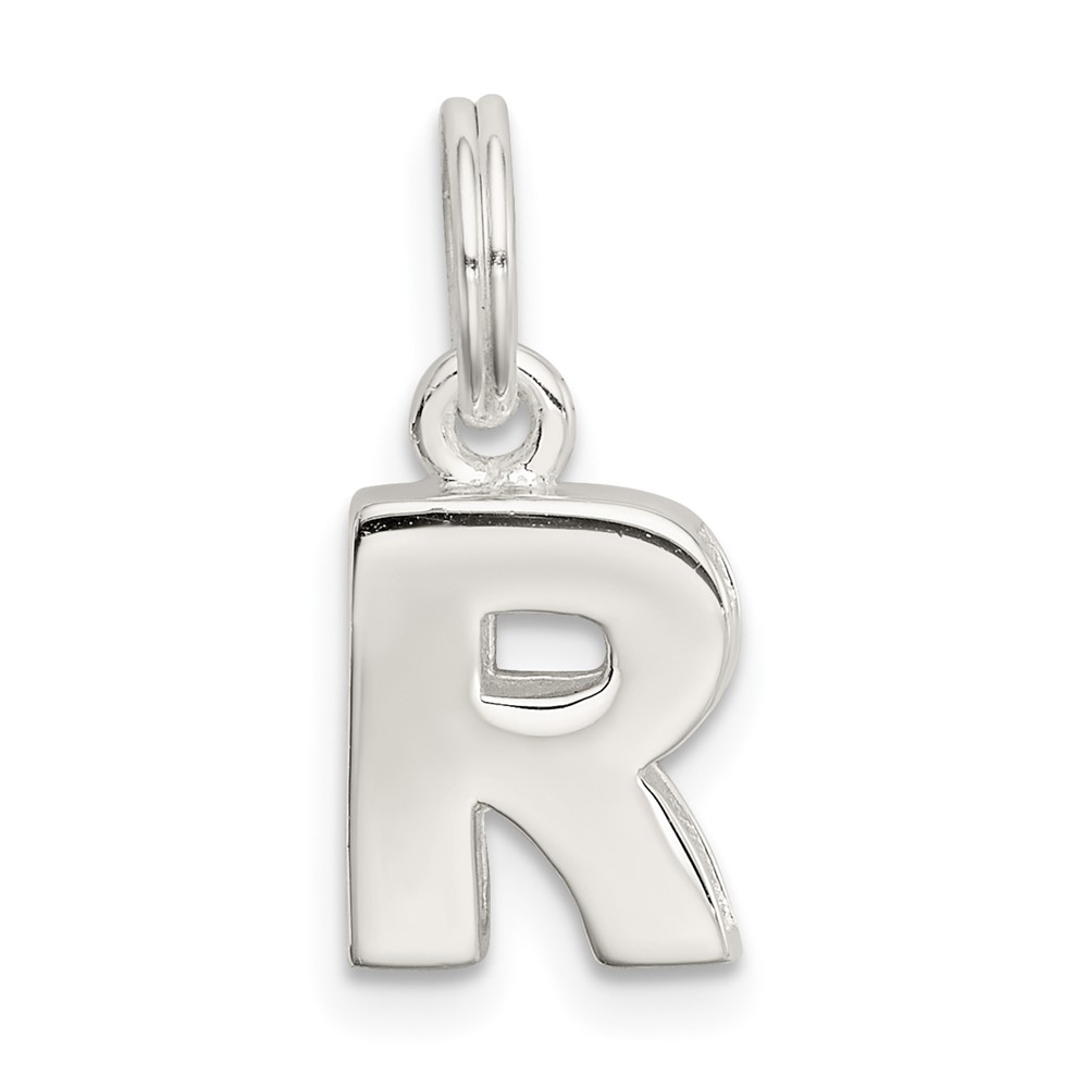 Sterling Silver Letter R Initial Charm (QC8460R)