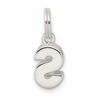 Sterling Silver Letter S Initial Charm view 3