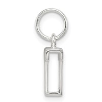 Sterling Silver Letter T Initial Charm view 2