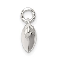 Sterling Silver Polished Puff Heart Charm view 2