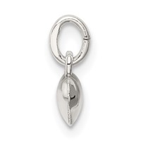 Sterling Silver Polished 6mm Puffed Heart Charm view 2