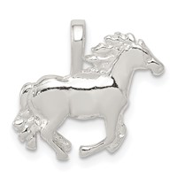 Sterling Silver Horse Charm view 1