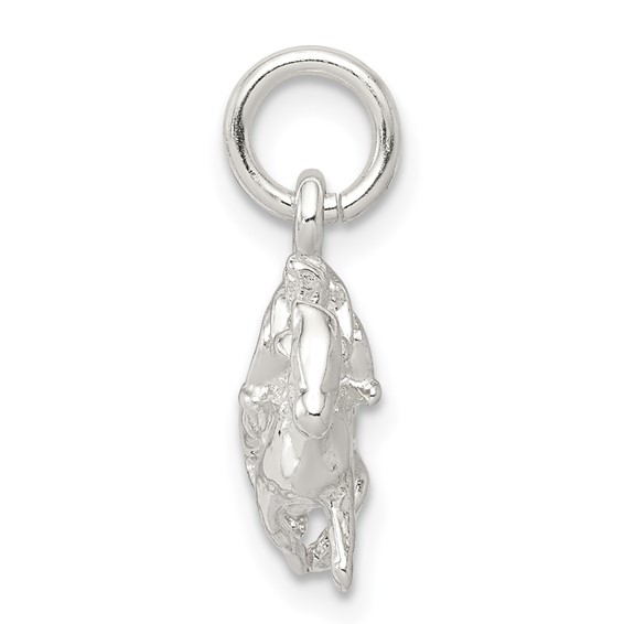 Sterling Silver Horse w/Rider Charm