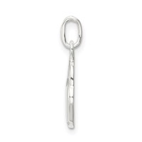 Sterling Silver Polished Heart Lock Charm view 2