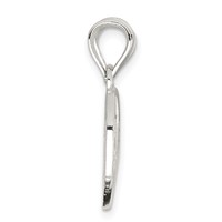 Sterling Silver Polished Mini Best Friends Break Away Heart Pendant view 2
