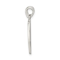 Sterling Silver Polished Best Friends Break Apart Heart Pendant view 2