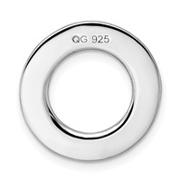 Sterling Silver Rhodium-plated Polished Follow Your Dreams Chain Slide view 3