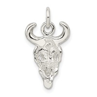 Sterling Silver Skull Charm view 4
