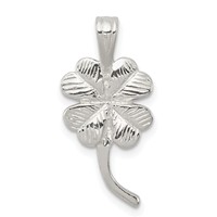 Sterling Silver 4-leaf Clover Charm view 1