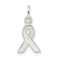 Sterling Silver Polished Awareness Charm view 4