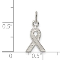 Sterling Silver Polished Awareness Charm view 3