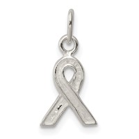 Sterling Silver Polished Awareness Charm view 1