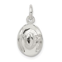 Sterling Silver Cowboy Hat Charm view 1
