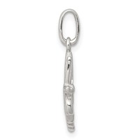 Sterling Silver Polished Butterfly Charm view 2