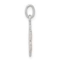 Sterling Silver Polished Snowflake Charm view 2
