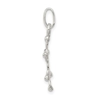 Sterling Silver Polished Snowflake Pendant view 2