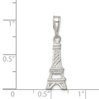 Sterling Silver Polished Eiffel Tower Charm view 3