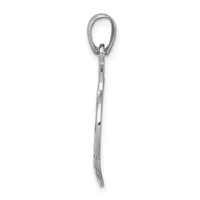 Sterling Silver Rhodium-plated Polished Celtic Knot Pendant view 2