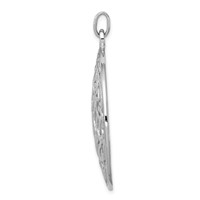 Sterling Silver Rhodium-plated Polished Celtic Pendant view 2