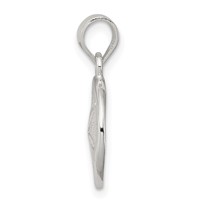 Sterling Silver Polished Sand Dollar Pendant view 2