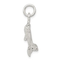 Sterling Silver Polished Dolphin Pendant view 2