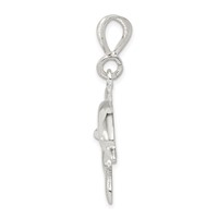 Sterling Silver Polished Dolphin Pendant view 2