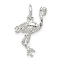 Sterling Silver Flamingo Charm view 1