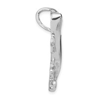 Sterling Silver Polished Enameled Gecko Chain Slide Pendant view 2