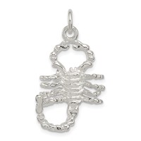 Sterling Silver Polished Scorpion Pendant view 1