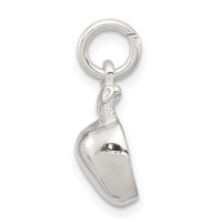 Sterling Silver Polished Apple Pendant view 2