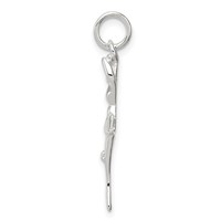 Sterling Silver Polished Ballerina Pendant view 2