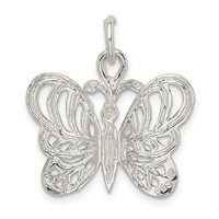 Sterling Silver Butterfly Charm view 4