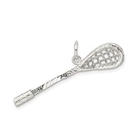 Sterling Silver Polished Lacrosse Pendant view 4