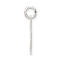 Sterling Silver Polished Basketball Pendant view 2