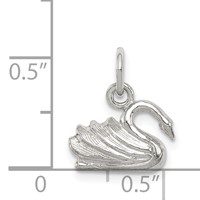 Sterling Silver Swan Charm view 3