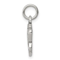 Sterling Silver Polished and Antiqued Paw Pendant view 2