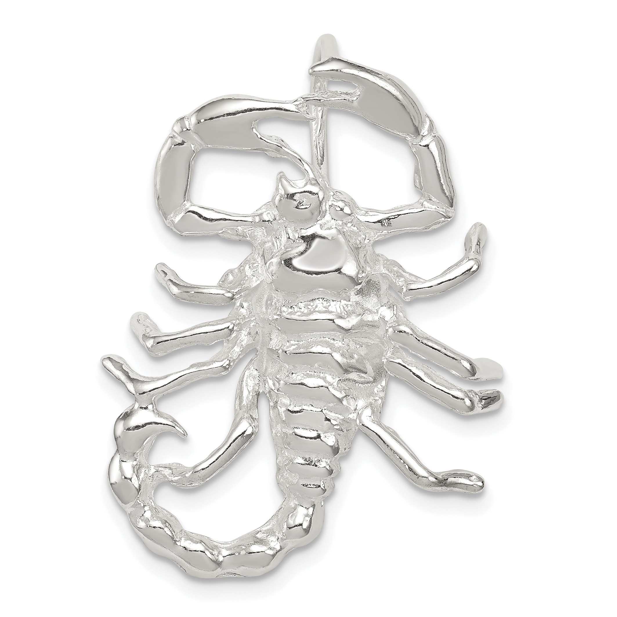 Sterling Silver Scorpion Pendant (QC890)