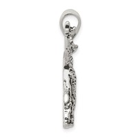 Sterling Silver Antiqued Giraffes Pendant view 2