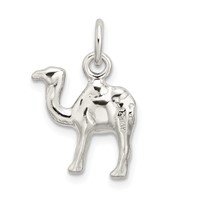 Sterling Silver Polished Mini 3-D Camel Reversible Pendant view 4