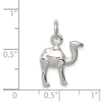 Sterling Silver Polished Mini 3-D Camel Reversible Pendant view 3