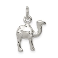 Sterling Silver Polished Mini 3-D Camel Reversible Pendant view 1