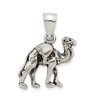 Sterling Silver Antiqued 3-D Camel Reversible Pendant view 4