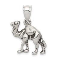 Sterling Silver Antiqued 3-D Camel Reversible Pendant view 1