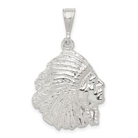 Sterling Silver Polished Man Pendant view 1