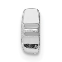 Silver Notes Sterling Silver Rhodium Plated Star Slide Charm view 2